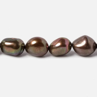 8.5x9-8.5x11mm Mocha Brown Straight Drill Baroque Freshwater Pearl 16 inch 38 pcs (ONLINE ORDER ONLY)