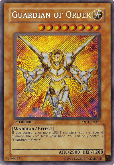 Guardian of Order [LODT-EN000] Secret Rare (ONLINE ORDER ONLY)