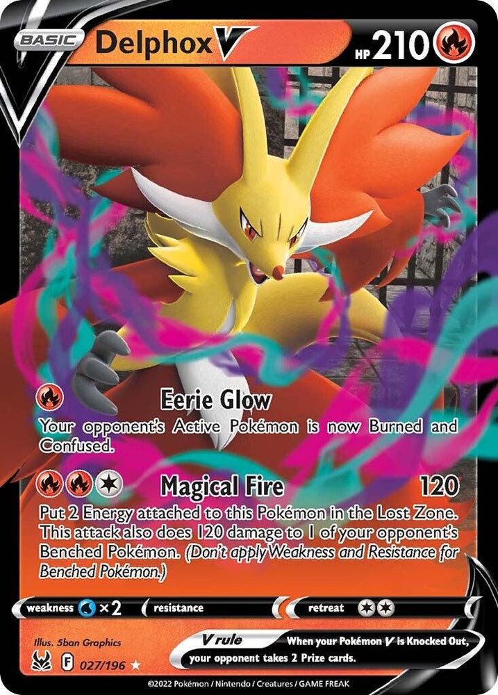 Delphox V (027/196) [Sword & Shield: Lost Origin] (Online Only)