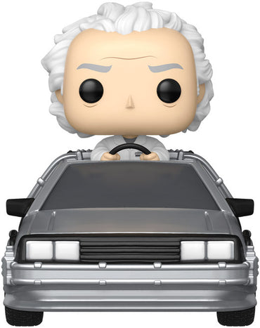Funko POP! Rides Deluxe: Back to the Future Doc with Time Machine [PRE-ORDER: Distributor delayed delivery until October 2025!] (ONLINE ORDER ONLY)