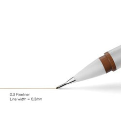 Winsor & Newton: Fineliner - Sepia 0.3 (ONLINE ORDER ONLY)