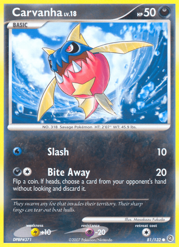 Carvanha (81/132) [Diamond & Pearl: Secret Wonders] (Online Only)