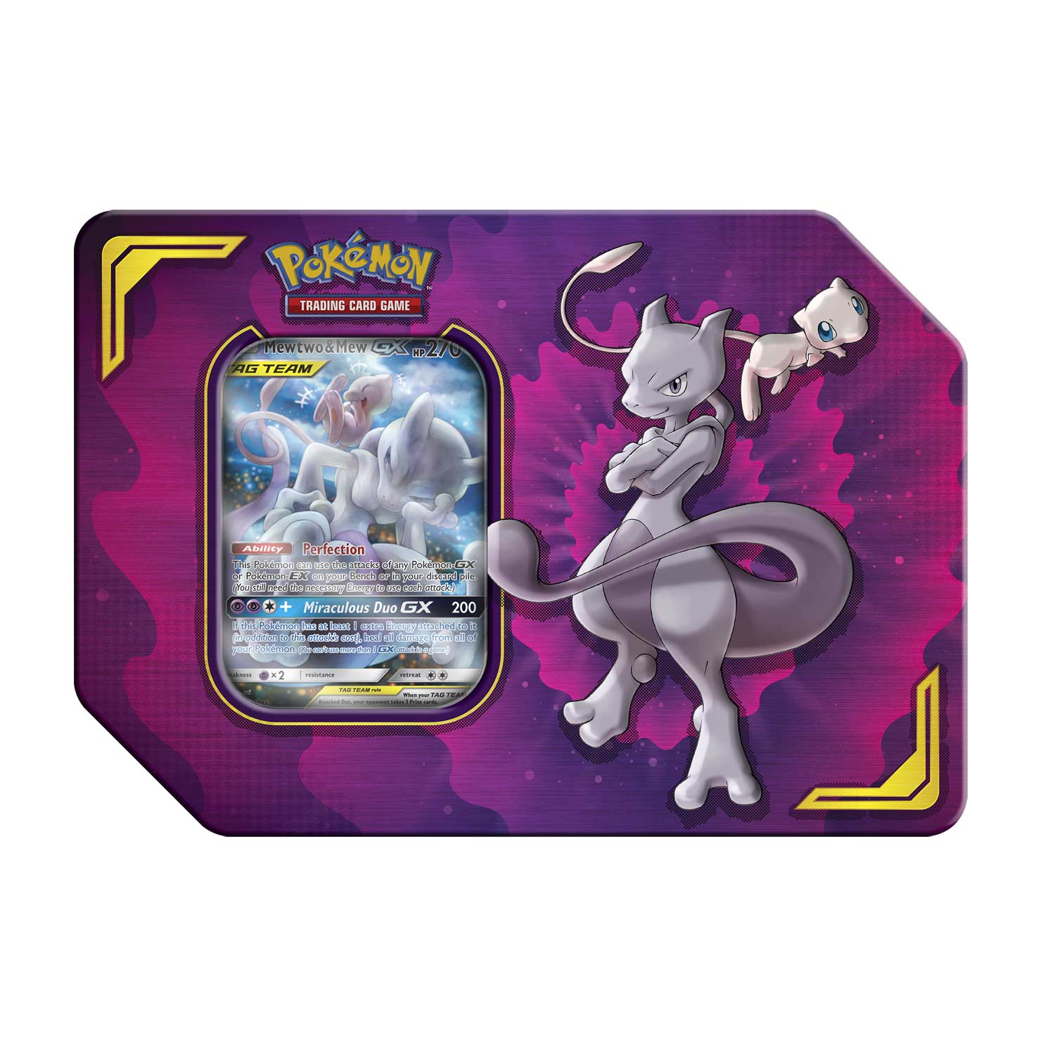 Sun & Moon: Unified Minds - Power Partnership Tin (Mewtwo & Mew GX) (ONLINE ORDER ONLY)