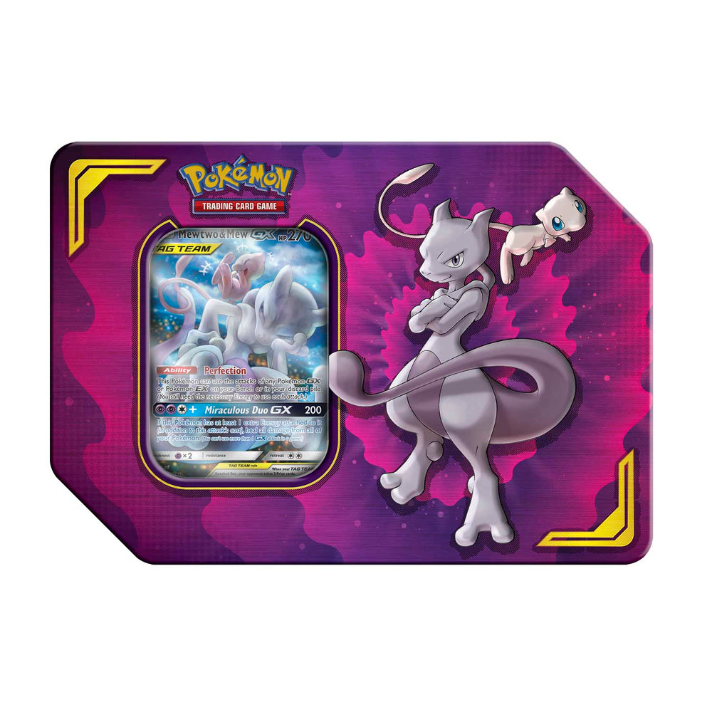 Sun & Moon: Unified Minds - Power Partnership Tin (Mewtwo & Mew GX) (ONLINE ORDER ONLY)