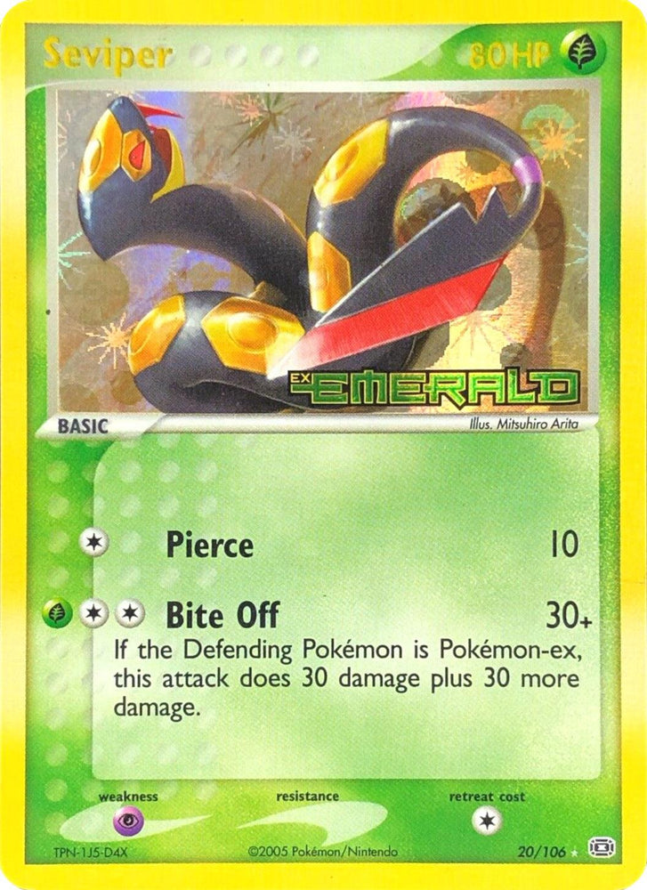Seviper (20/106) (Stamped) [EX: Emerald] (Online Only)