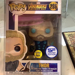 Funko Pop Marvel Avengers Infinity War Thor 286 GLOWS IN THE DARK - SF LIMITED EDITION (ONLINE ORDER ONLY)