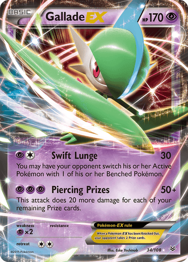 Gallade EX (34/108) [XY: Roaring Skies] (Online Only)