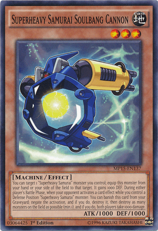 Superheavy Samurai Soulbang Cannon [MP15-EN137] Common (ONLINE ORDER ONLY)