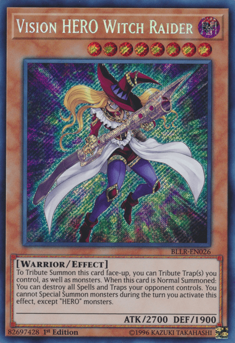 Vision Hero Witch Raider [BLLR-EN026] Secret Rare (ONLINE ORDER ONLY)