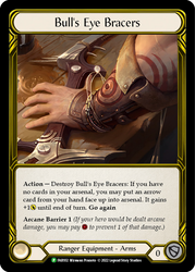 Bull's Eye Bracers (Golden) [FAB102] (Promo)  Cold Foil