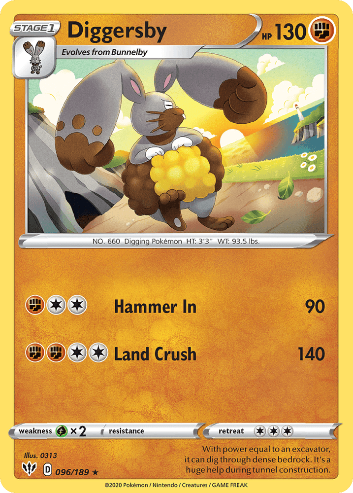 Diggersby (096/189) [Sword & Shield: Darkness Ablaze] (Online Only)