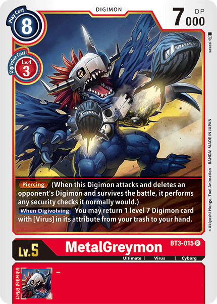 MetalGreymon [BT3-015] [Release Special Booster Ver.1.5] (ONLINE ORDER ONLY)