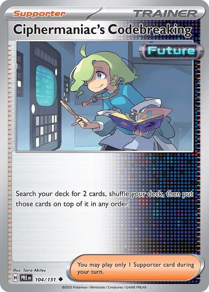 Ciphermaniac's Codebreaking (104/131) [Scarlet & Violet: Prismatic Evolutions] (Online Only)