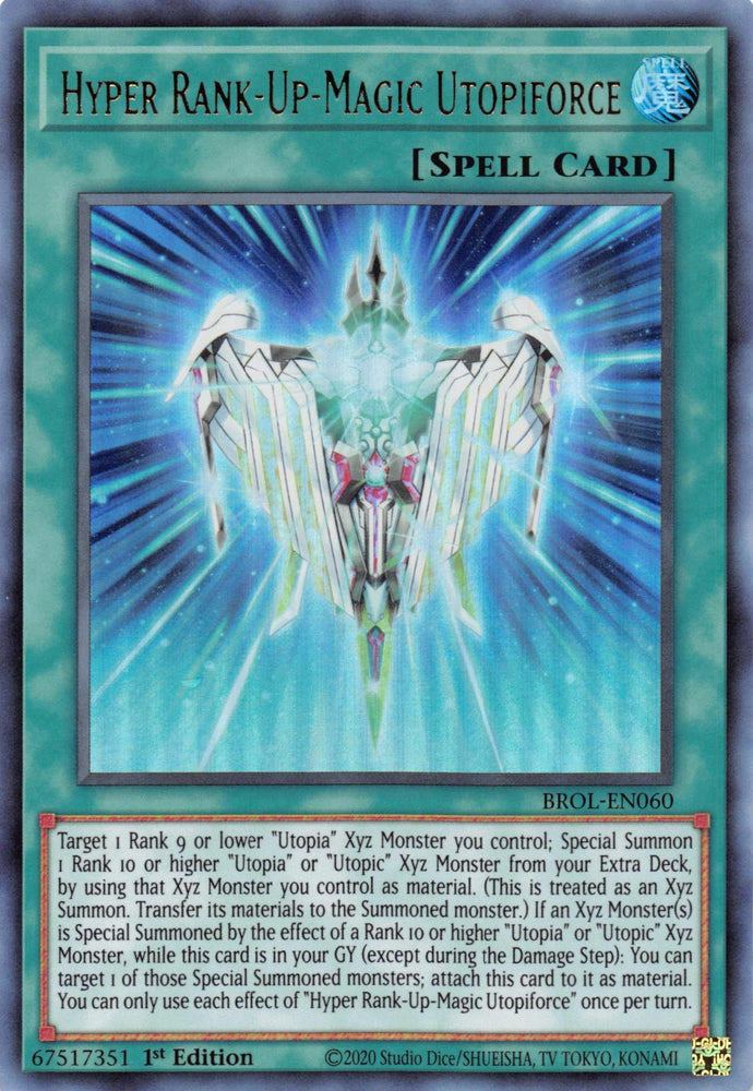 Hyper Rank-Up-Magic Utopiforce [BROL-EN060] Ultra Rare (ONLINE ORDER ONLY)
