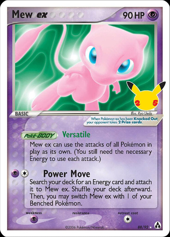 Mew ex (88/92) [Celebrations: 25th Anniversary - Classic Collection] (Online Only)
