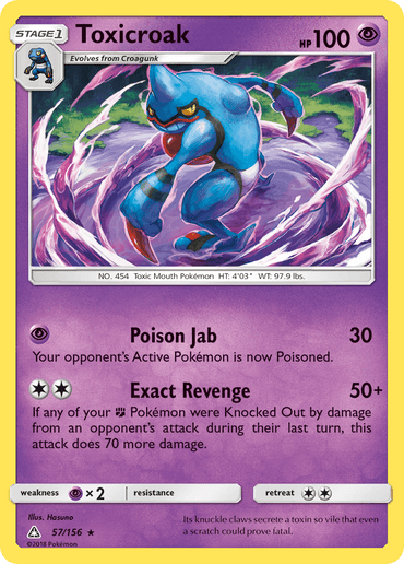 Toxicroak (57/156) [Sun & Moon: Ultra Prism] (Online Only)