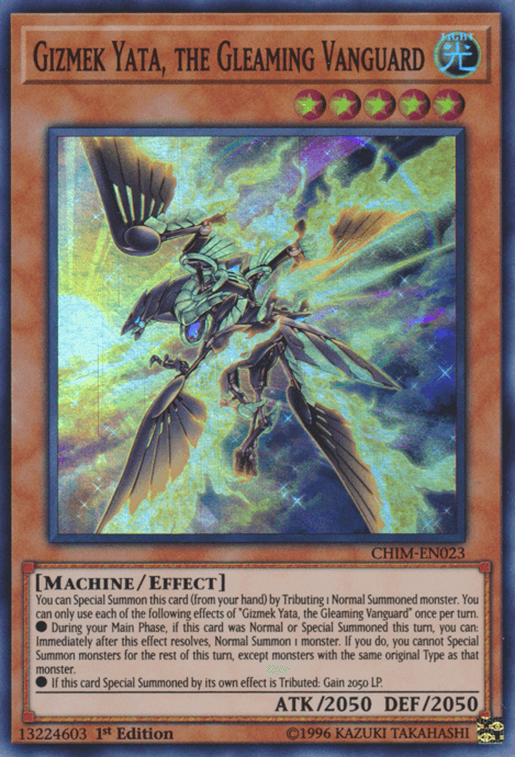Gizmek Yata, the Gleaming Vanguard [CHIM-EN023] Super Rare (ONLINE ORDER ONLY)