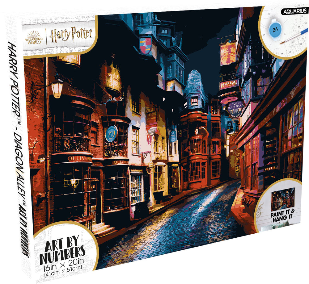 Aquarius Art by Numbers: Harry Potter Diagon Alley (ONLINE ORDER ONLY)