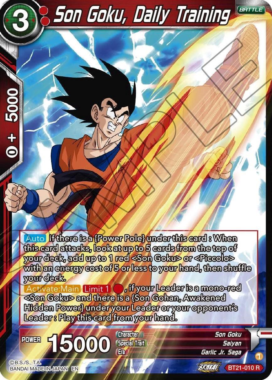 Son Goku, Daily Training (BT21-010) [Wild Resurgence] (ONLINE ORDER ONLY)