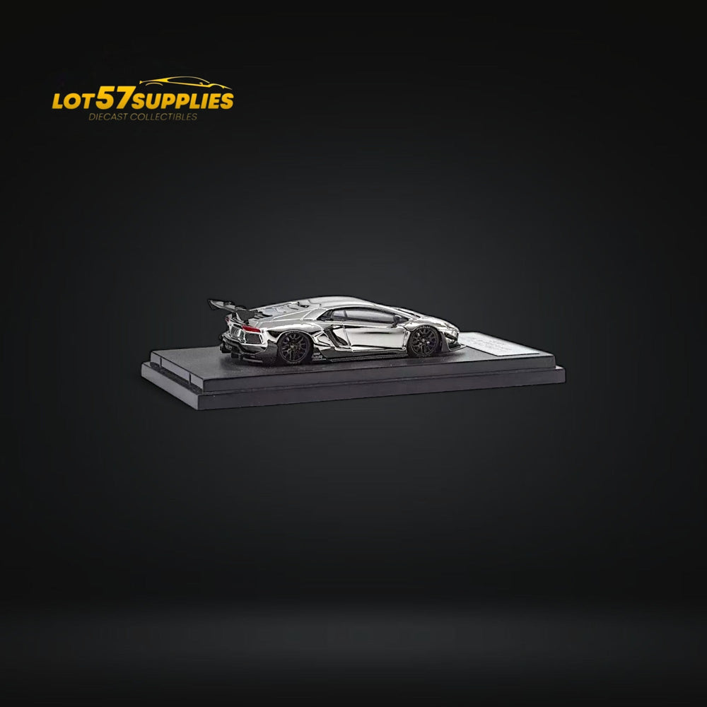 Star Model 1:64 Aventador LBWK LP700-4 Chrome Silver 1:64 (ONLINE ORDER ONLY)