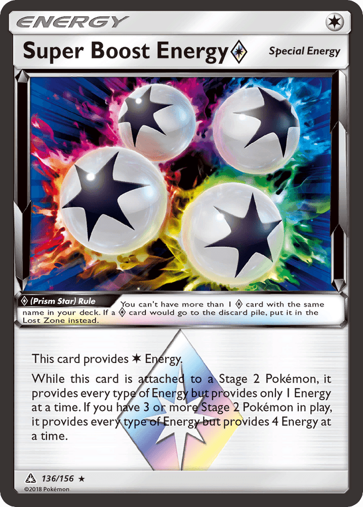 Super Boost Energy (136/156) (Prism Star) [Sun & Moon: Ultra Prism] (Online Only)