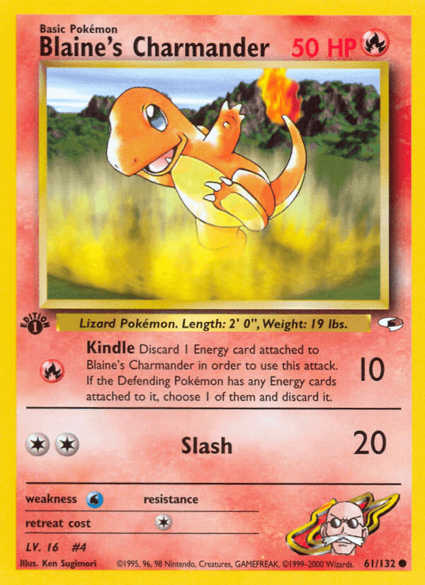 Blaine's Charmander (61/132) [Gym Heroes 1st Edition] (Online Only)