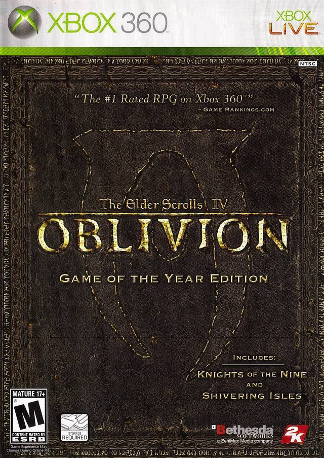 The Elder Scrolls IV: Oblivion Game of the Year Edition (Xbox 360) (ONLINE ORDER ONLY)