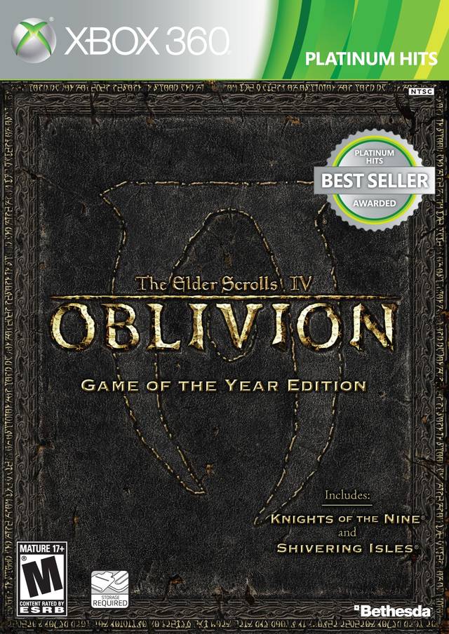 The Elder Scrolls IV: Oblivion Game of the Year Edition (Platinum Hits) (Xbox 360) (ONLINE ORDER ONLY)