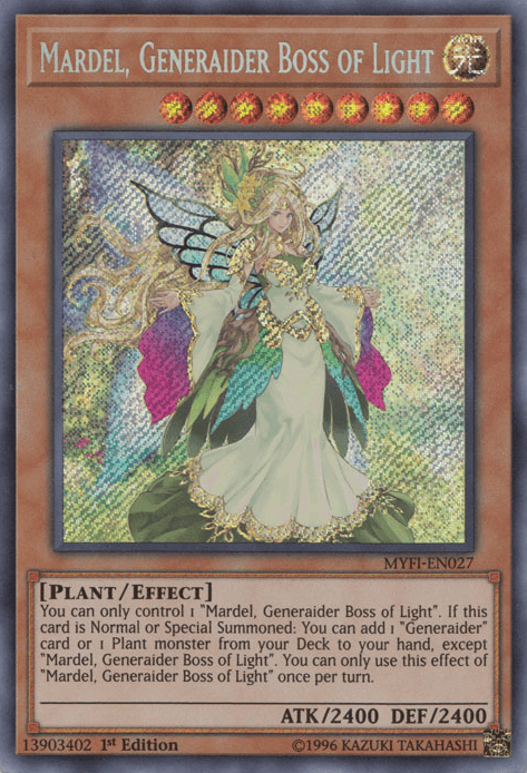 Mardel, Generaider Boss of Light [MYFI-EN027] Secret Rare (ONLINE ORDER ONLY)