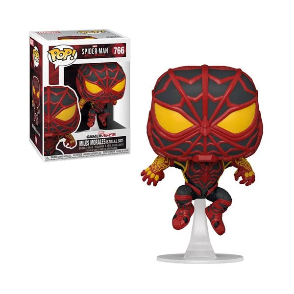 Spider-Man S.T.R.I.K.E Suit Pop Games Miles Morales Bobblehead (ONLINE ORDER ONLY)