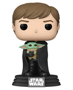 Luke Skywalker With The Child Funko Pop! Star Wars: Mandalorian Vinyl Bobblehead (ONLINE ORDER ONLY)