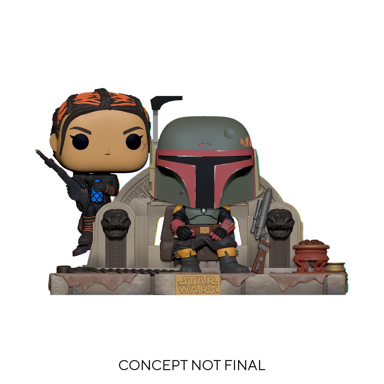 Bobba Fett & Fennec Shand Funko Pop! Star Wars: Mandalorian Vinyl Bobblehead (ONLINE ORDER ONLY)