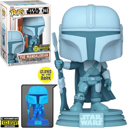 The Mandalorian Hologram Funko Pop! Star Wars Glow In The Dark Bobblehead (ONLINE ORDER ONLY)