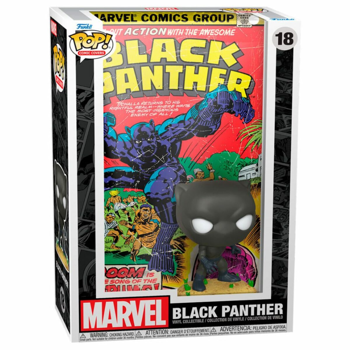 Black Panther Funko Pop! Marvel Comic Cover Bobblehead (ONLINE ORDER ONLY)