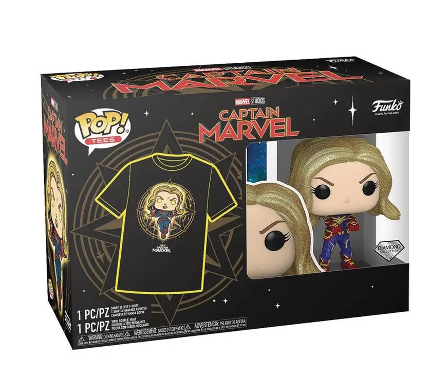Captain Marvel Funko Pop! Pop And Tee: Marvel 3Xl Bobblehead & Tee (ONLINE ORDER ONLY)