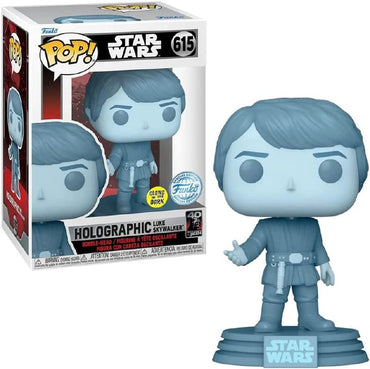 Holographic Luke Skywalker Funko Pop! Star Wars Return Of The Jedi Bobblehead (ONLINE ORDER ONLY)