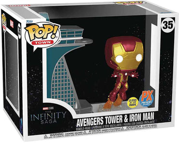 Avengers Tower & Iron Man Funko Pop! Marvel Town The Infinity Saga Bobblehead (ONLINE ORDER ONLY)