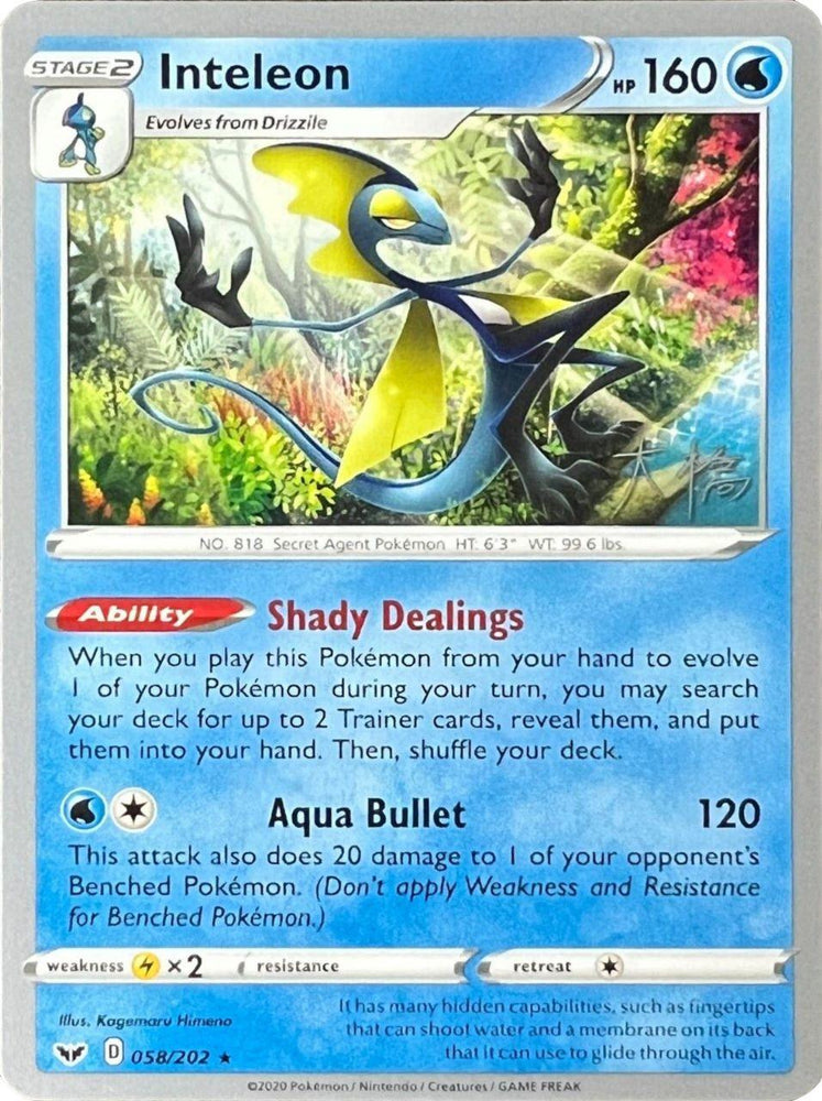 Inteleon (058/202) (Ice Rider Palkia - Rikuto Ohashi) [World Championships 2022] (Online Only)