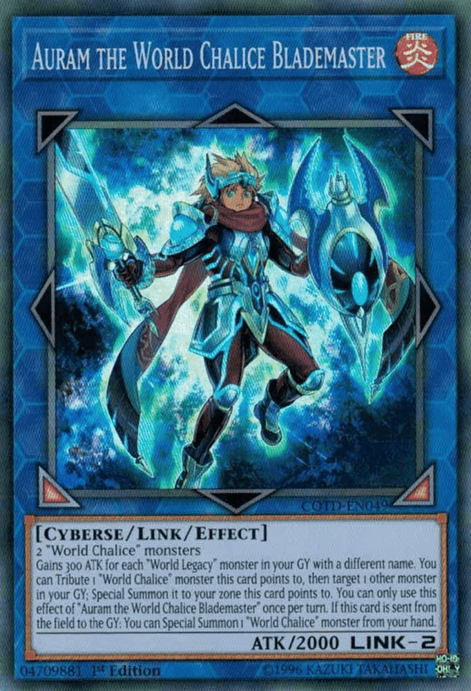 Auram the World Chalice Blademaster [COTD-EN049] Super Rare (ONLINE ORDER ONLY)