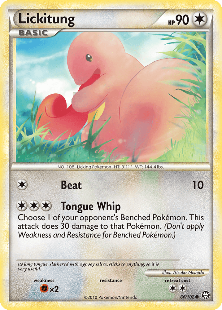 Lickitung (66/102) [HeartGold & SoulSilver: Triumphant] (Online Only)