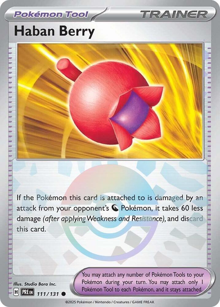 Haban Berry (111/131) (Poke Ball Pattern) [Scarlet & Violet: Prismatic Evolutions] (Online Only)