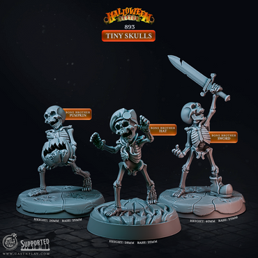 3D Printed Cast n Play Halloween Season Tiny Terrors 28mm 32mm D&D (Online Only)