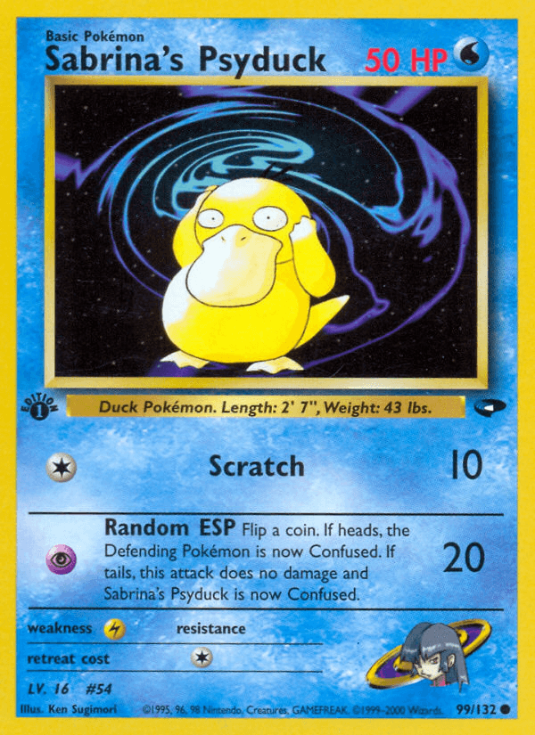 Sabrina's Psyduck (99/132) [Gym Challenge 1st Edition] (Online Only)