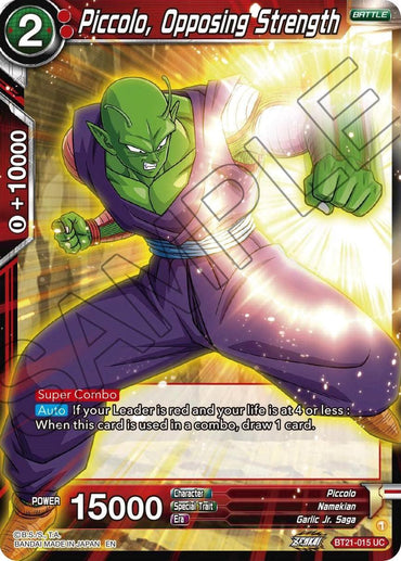 Piccolo, Opposing Strength (BT21-015) [Wild Resurgence] (ONLINE ORDER ONLY)