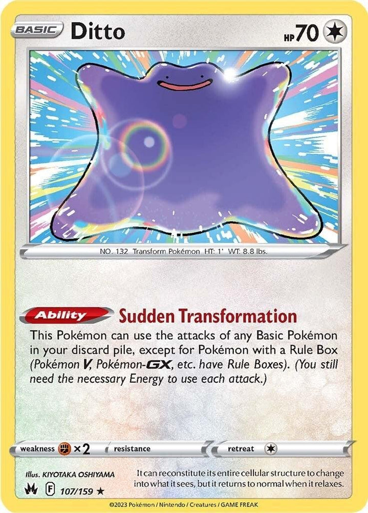 Ditto (107/159) [Sword & Shield: Crown Zenith] (Online Only)