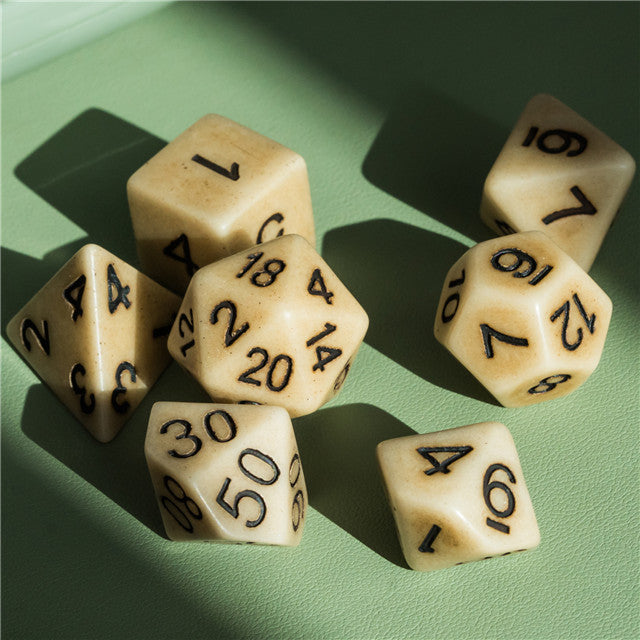 Brown Imitation Stone DND Dice RPG Resin Dice (46g) (Online Only)