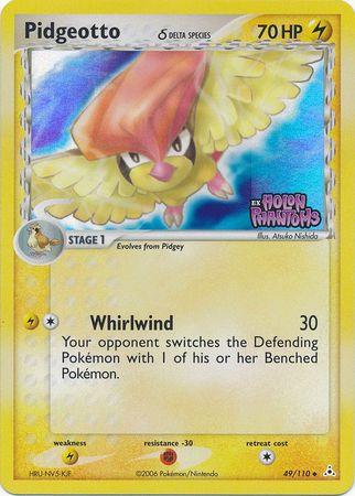Pidgeotto (49/110) (Delta Species) (Stamped) [EX: Holon Phantoms] (Online Only)