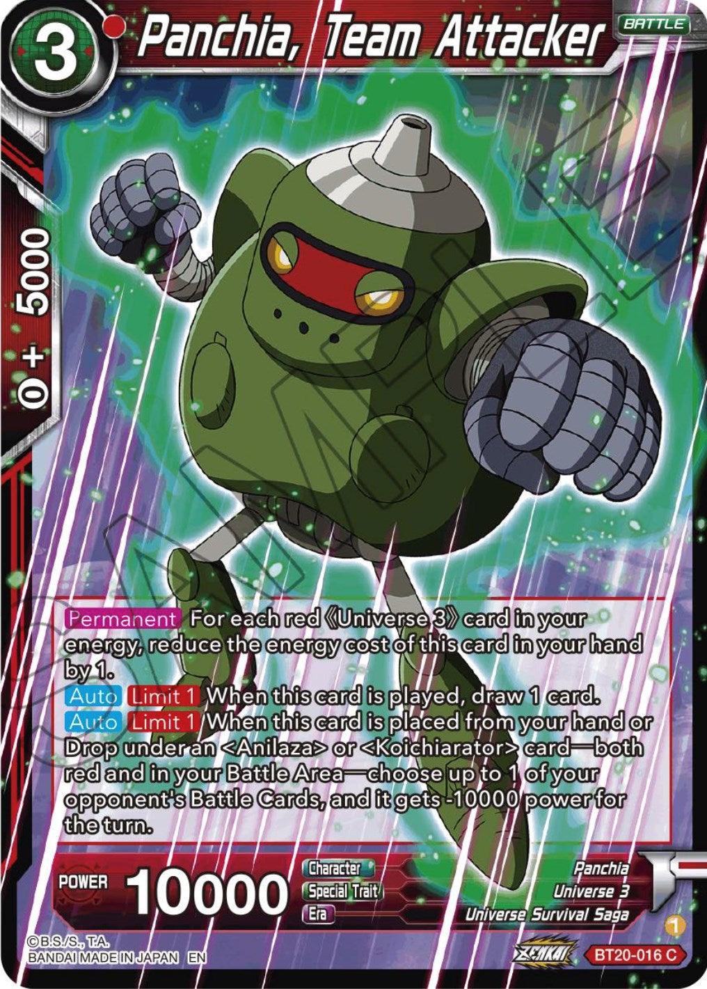 Panchia, Team Attacker (BT20-016) [Power Absorbed] (ONLINE ORDER ONLY)