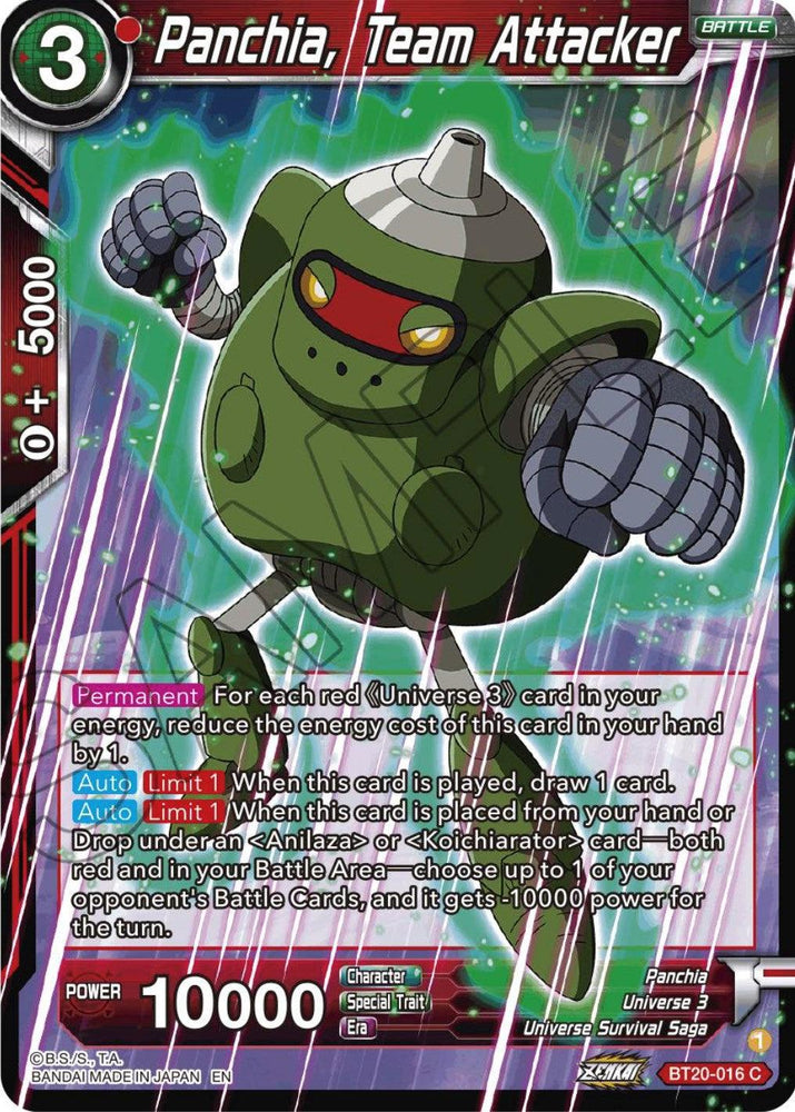 Panchia, Team Attacker (BT20-016) [Power Absorbed] (ONLINE ORDER ONLY)