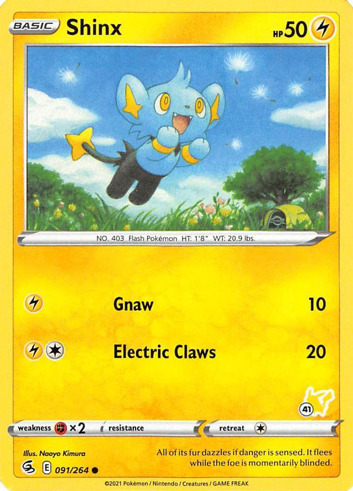 Shinx (091/264) (Pikachu Stamp #41) [Battle Academy 2022] (Online Only)